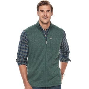 Big & Tall Croft & Barrow® Outdoor Fleece Vest